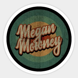 Circle Retro Vintage Megan Moroney Sticker
